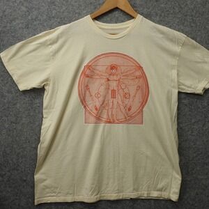 Doctor Who Vitruvian Man T Shirt Mens TEEPUBLIC Graphic 10th Doctor Tardis L XL